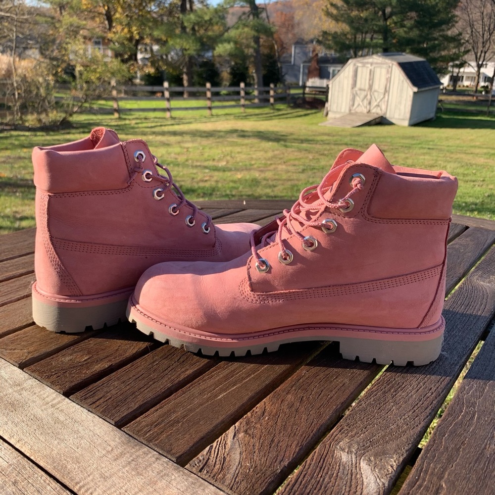 Pink Timberland Boots